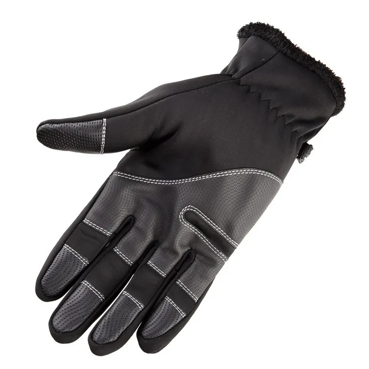 Gants de cyclisme hommes et femmes hiver chaud extérieur coupe-vent étanche écran tactile fermeture éclair sport cyclisme alpinisme ski 220722