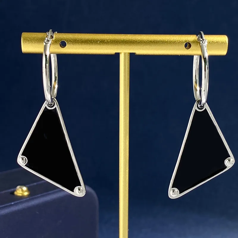 Designerdreieck Silberohrringe Stud für Frauen Gold Ohrring Mode Luxus P Ohrringe Schmuck Frauen Herren Hoop Ohrring 2208151d 2954