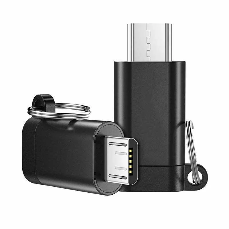 نوع محول USB Type-C من نوع C إلى Micro USB أنثى إلى محولات الذكور لـ Xiaomi Samsung Charger Data Cable USBC USB C Adapter