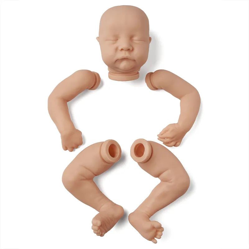 Bebe Reborn Kit 17 inç bebek levi vinil boyasız bitmemiş bebek parçaları diy boş 220504