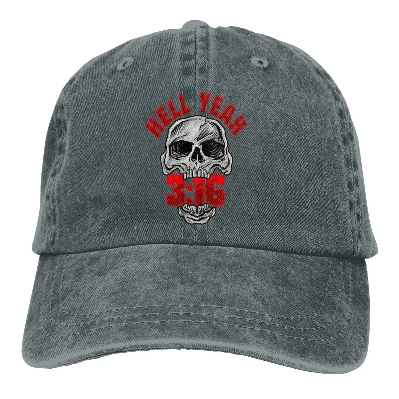 Beralar Stone Cold Steve Austin 3 16 Kafatası Beyzbol Kapağı Kovboy Şapkası Zirve Bebop Şapkaları Erkek ve Kadınlar311y