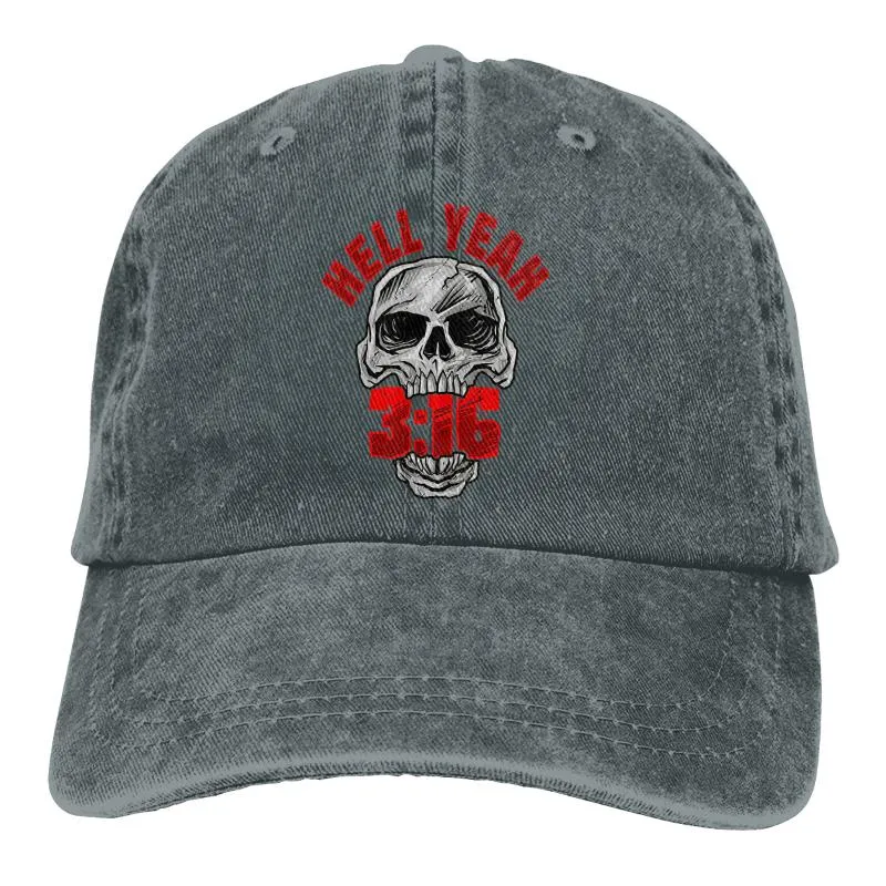 Berets Stone Cold Steve Austin 3 16 Skull Baseball Cap Cowboy Hat à pic de bebop Hats et femmes 311y