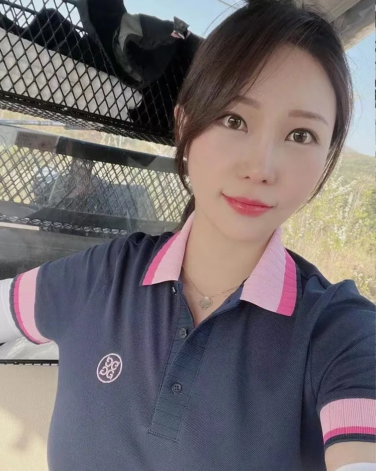 ゴルフ服の女性S夏の短袖Tシャツ女性スポーツ服の通気性クイックドライトップ美しい屋外スポーツ2207121362087