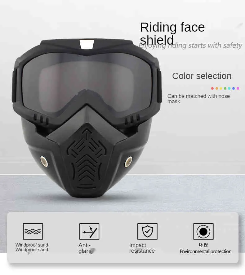 Açık taktik spor rüzgar geçirmez maske gözlükleri hd motosiklet gözlükleri tpu snowboard gözlük bisiklet sürme motokros güneş gözlükleri2375368226