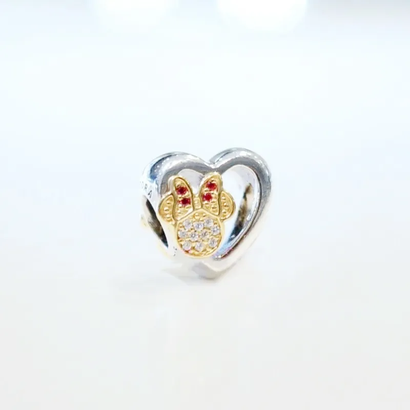 Miky Miny Mouse Love Icons Limited Charm 925 Silver Pandora Charms voor Armbanden DIY Sieraden Maken Kits Losse Bead Zilver Wholesale B800647