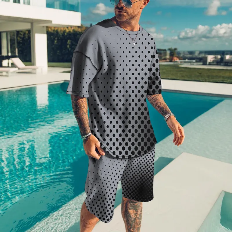 Traccetti da uomo Arrivo Set di abbigliamento maschile set 3D Print 3D Harajuku T-shirt Shorts Shorts Sorts Sorts Sumps Sumpsuit Set 220826