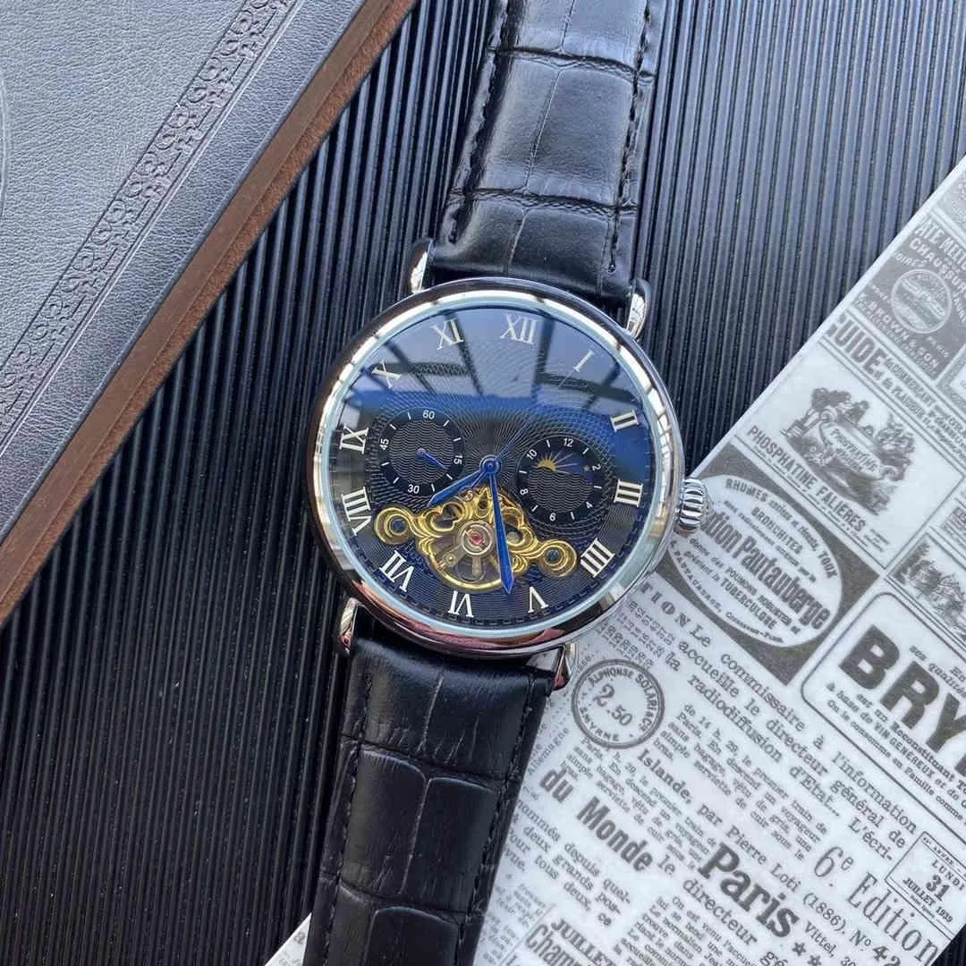 2022 Relógios de Luxo de Alta Qualidade Relógios Menores Big Whewheel Cinco Pontos Automático Assista Mecânica Designer Relógio de Relógio de Relógio Top Marca Cinto Casual Esportes Estilo