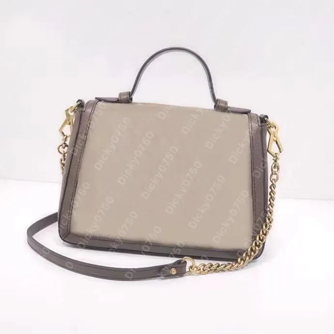 Torebka designerska Kobiety Handel Łańcuch torby na ramię Torebka Torebka Lady Cross Body Fashion Sacoche Wave Flap Cowhide Skórz