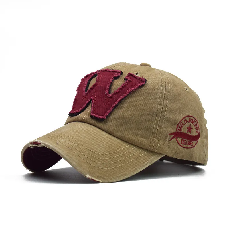 YOYOCORN Retro Washed Baseball Fitted s Hat For Men cappelli Bone Women Gorras Casual Casquette Letter Black Cap 220629
