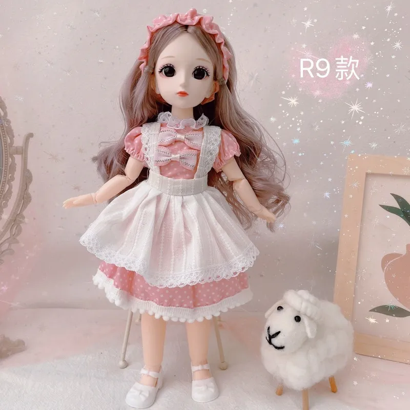 Dolls Cute 12 Inch 30cm Movable Joints BJD Doll Sweet Big Eyes Soft Hair Princess Model Girl Gift Toys 220826