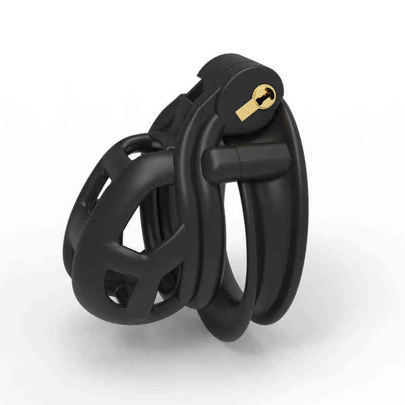 Nxy Cockrings with 4 Rings Sexy Toys for Men Bdsm Cock Short Chastity Cage Male Masturbators Breathable Exotic Accessories Adult Sex Shop 220505