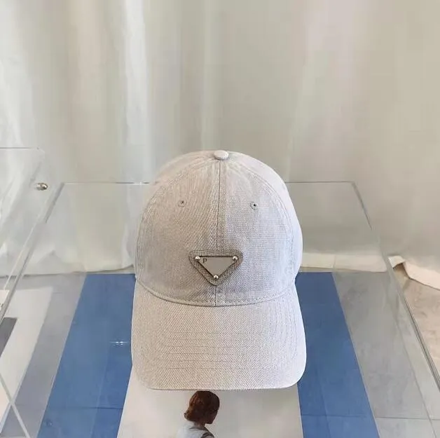 Moda 7 kolorów czapka kulowa męska designer baseballowy luksusowe czapki unisex regulowane czapki uliczne dopasowane swobodne sportowe sporty casquette Tria302J