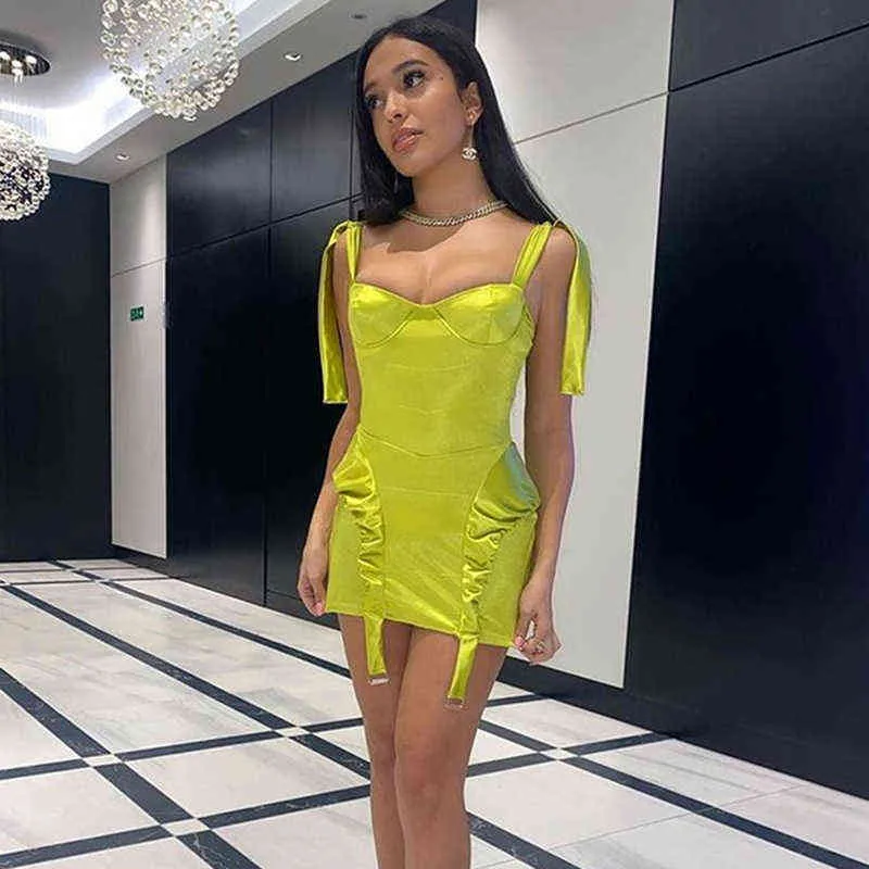 Azınlık Tasarım Tarzı Seksi Spice Kız Düşük Kesim Sıralı Etek 2022 Yaz Yeni Düz Renk Sırtsız Pileli Elbise