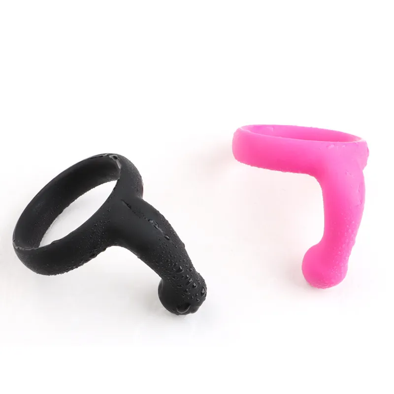 Retard Pénis Anneau Cock Sleeve Extender Extension Cockring Double Éjaculation Produits Pour Adultes Sexy Jouets Pour Hommes