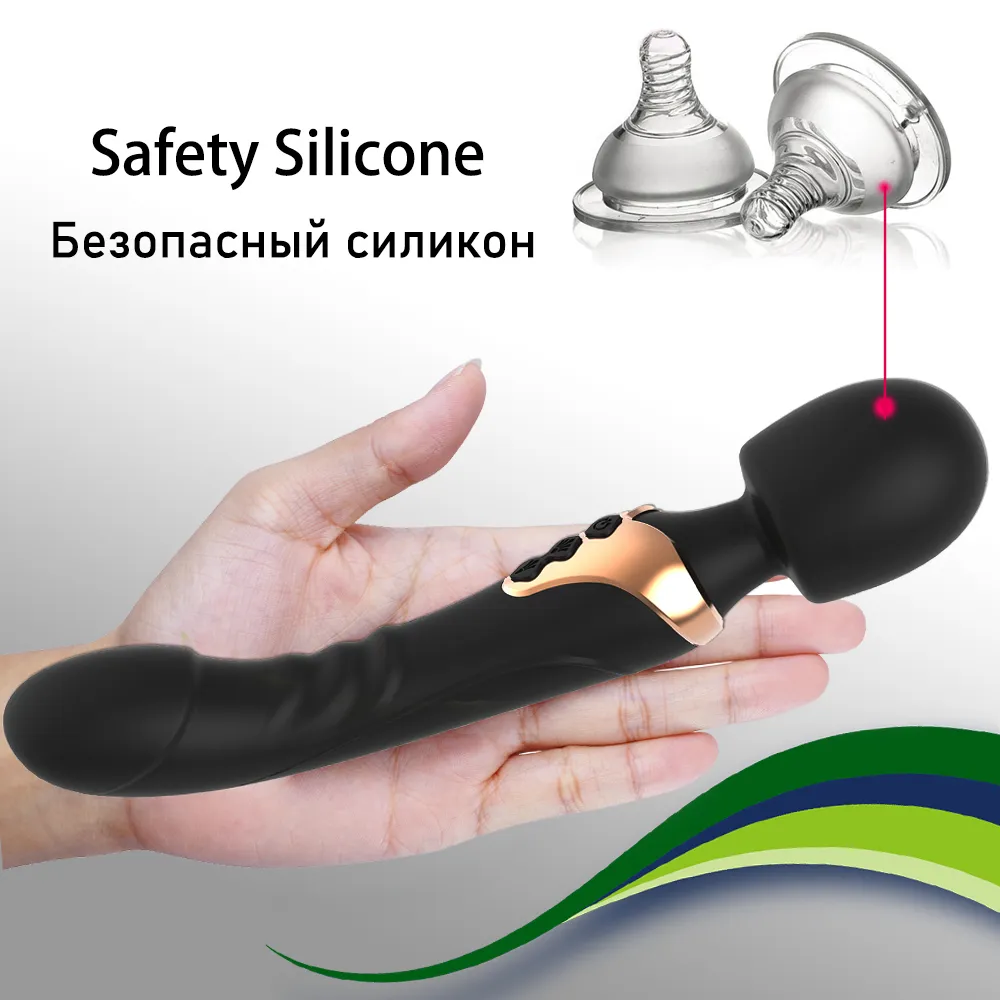 Puissant gode vibrateur double moteur silicone baguette G-Spot masseur sexy jouet pour femmes Couple clitoris stimulateur marchandises pour adultes