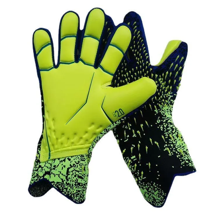 Gants de sport Design Hommes Gardien de but de football Gants de gardien de but Épaissir la mousse de latex complète Formation professionnelle Gants de football a220826