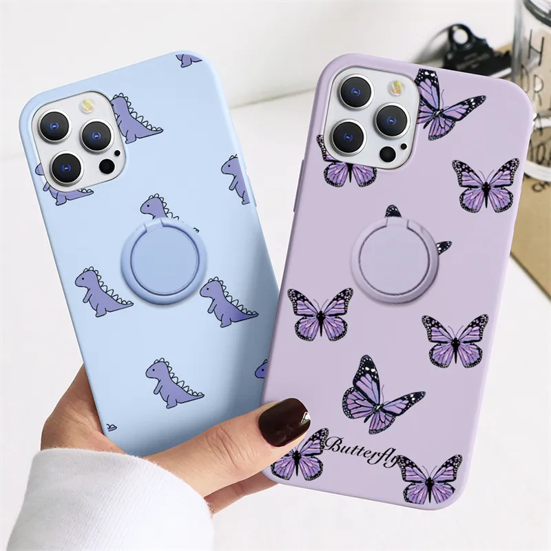 Magnetic Ring Holder Soft TPU Cases For Xiaomi Mi 11 Lite 10T 9T A3 Redmi Note 10 9 8 7 Pro 9S 8T 9A 7A Poco X3 NFC F3 Cover Bags