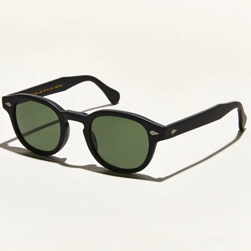Johnny Depp Sun Glasses Мужчины Женщины роскошные бренд Lemtosh Polarized Sunglasses Винтажные ацетатные рамы водителя Shade 2204291339124