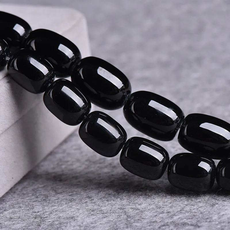 Agate Loose Beads for Diy Bracelet Necklace Jewelry Making Black Red Color Crystal Buddha Bead