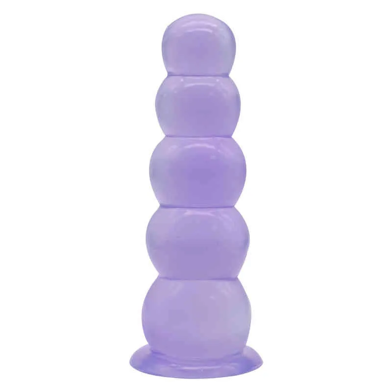 Nxy dildos stor sucker kristall pärlor jul anal plugg vestibule stimulation vibration massage stick gay leksaker 0316