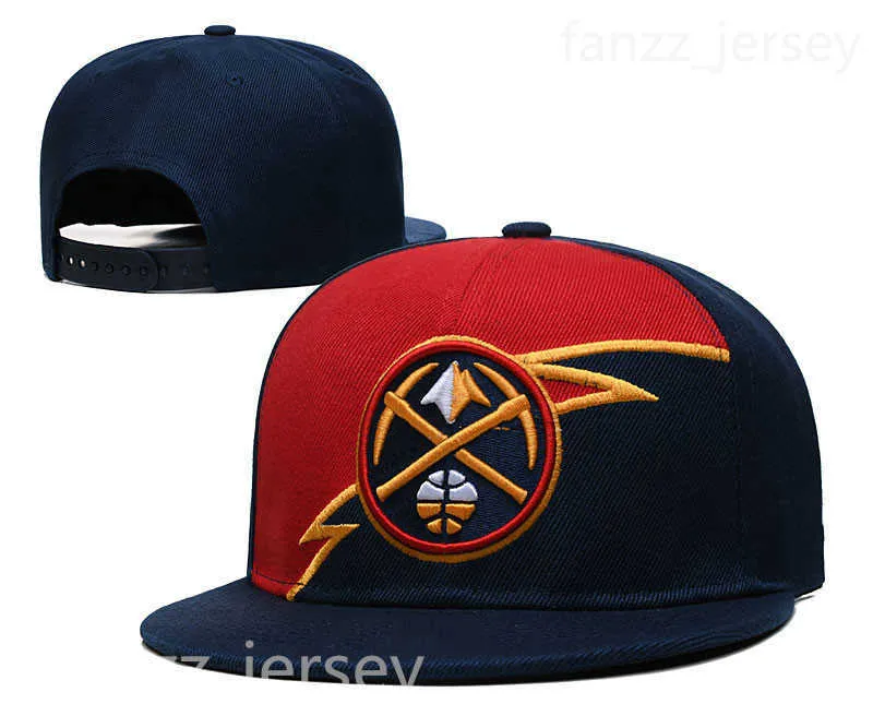 Casquettes de basket-ball d'équipe réglables Jeff Green Bones Hyland Facundo Campazzo Sport Snapback tricoté chapeaux ajustés tricot ajustement Elast294P