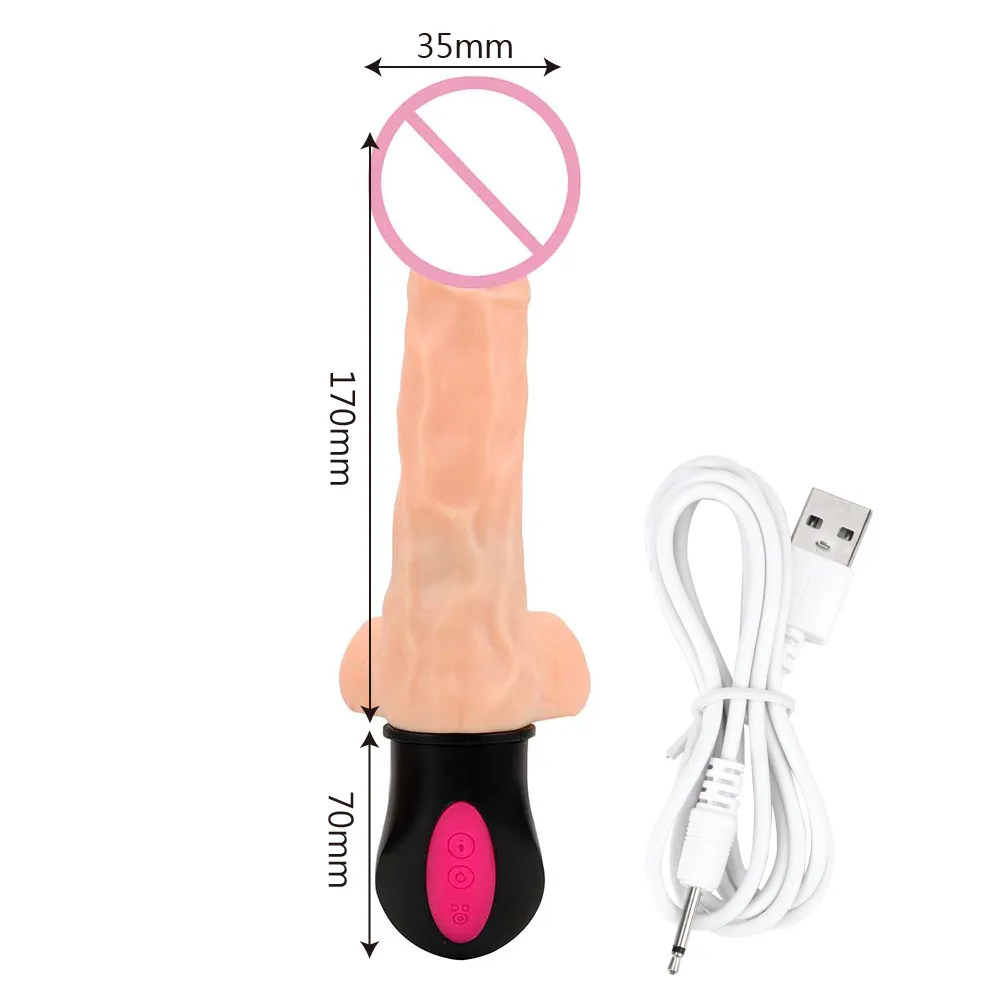 OLO 12 Modalità Riscaldamento Flessibile Morbido Silicone Realistico Dildo Vibratore Vagina Massaggiatore Giocattoli sexy pieghevoli donna