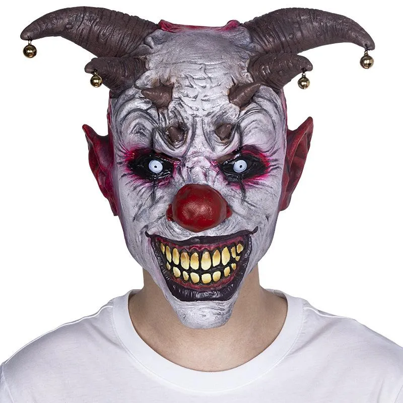 المنزل مضحك مهرج الوجه Cosplay Mask Maskcostumes Props Halloween Terror Mask Men Scary Scary224p