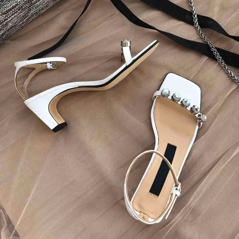 Sandaler Kvinnor Stiletto Shoes Heeled Woman Sandal New Design High Heels Brand Summer Slippers Black Flip Flop Flops Slippers 220505