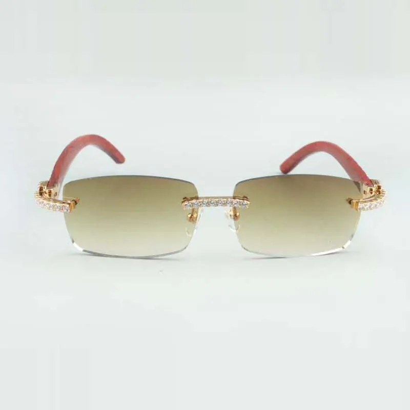 occhiali da sole Endless Diamond Buffs 3524012 con aste in legno di tigre e lenti da 56 mm216j