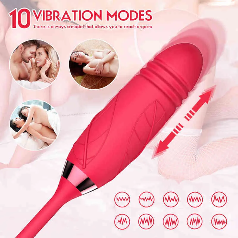 Nxy Vibrators Взрослый Роза Цветок Форма Ниппель Вибро Язык Клиторная Сосущая Вибратор Секс Игрушки для Женщины 0411