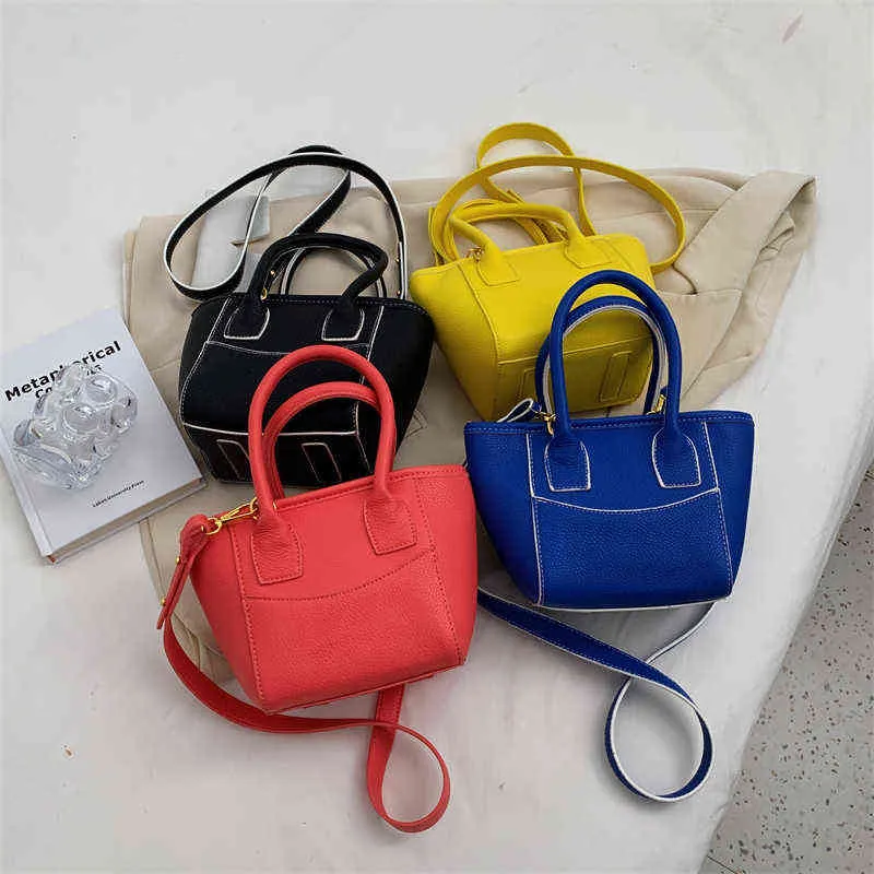 bags Bonito pequeno couro do plutônio crossbody balde sacos para as mulheres 2022 moda verão senhoras marca bolsas de ombro 220416