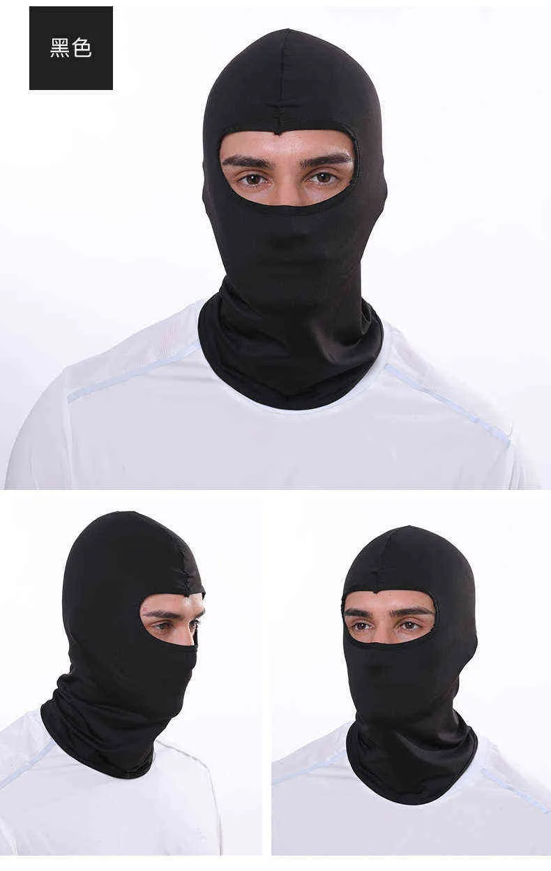 Masque de ski imprimé bricolage pare-soleil respirant cyclisme bandana moto masque facial couverture complète chapeau cagoule Lycra mince J220722