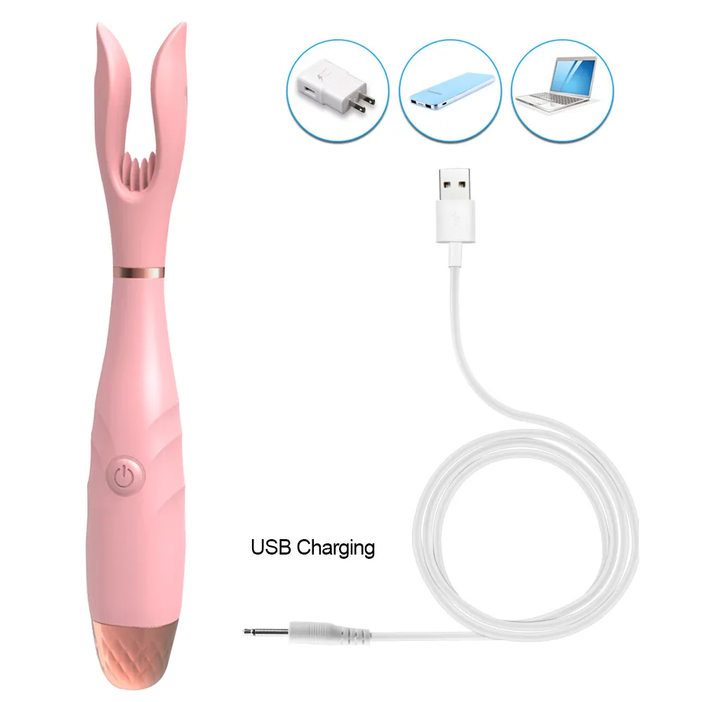 G-spot vibrator مشبك مزدوج اهتزاز المشابك الحلمة المحفز للبظر لامرأة 10 أوضاع أنثى استمناء ألعاب مثيرة