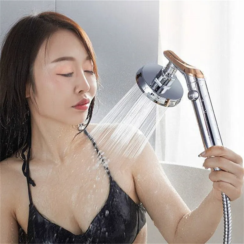 Bathroom Shower Head Adjustable Hand High Pressure Energy Efficiency Index A+ One Button To Stop Water E11795 220401