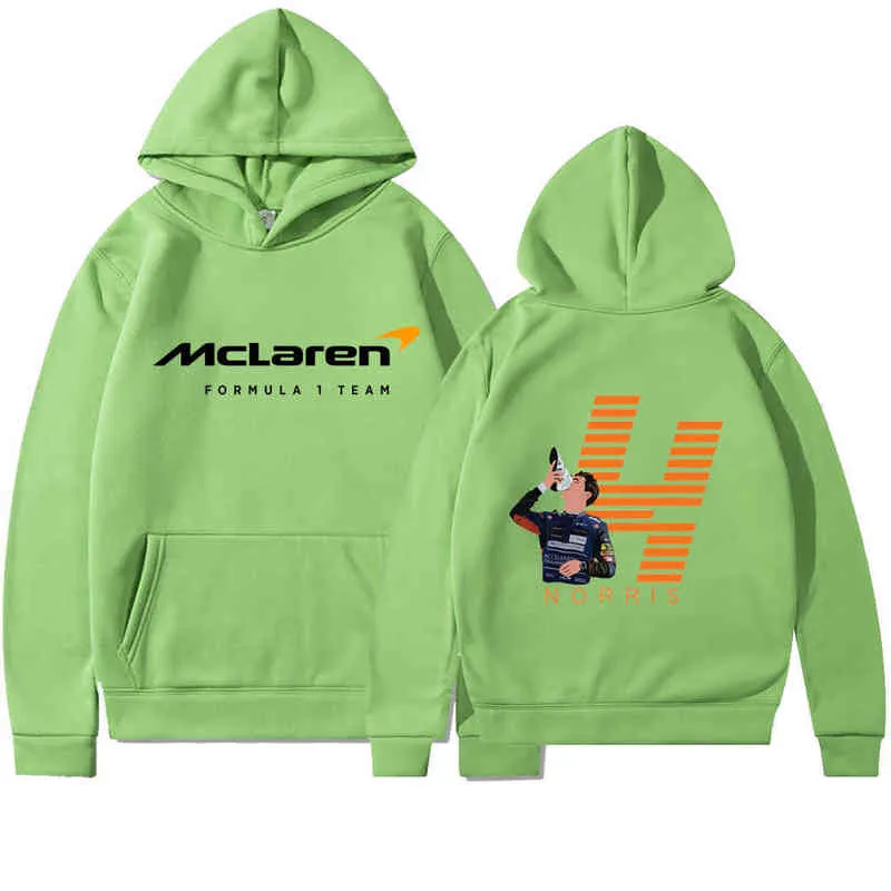 F1 McLaren Team Racing Fans Mens Hoodies Winter Formula One Racer Lando Norris Hoodie Team Men/Women Oversized Hoodies Clothing