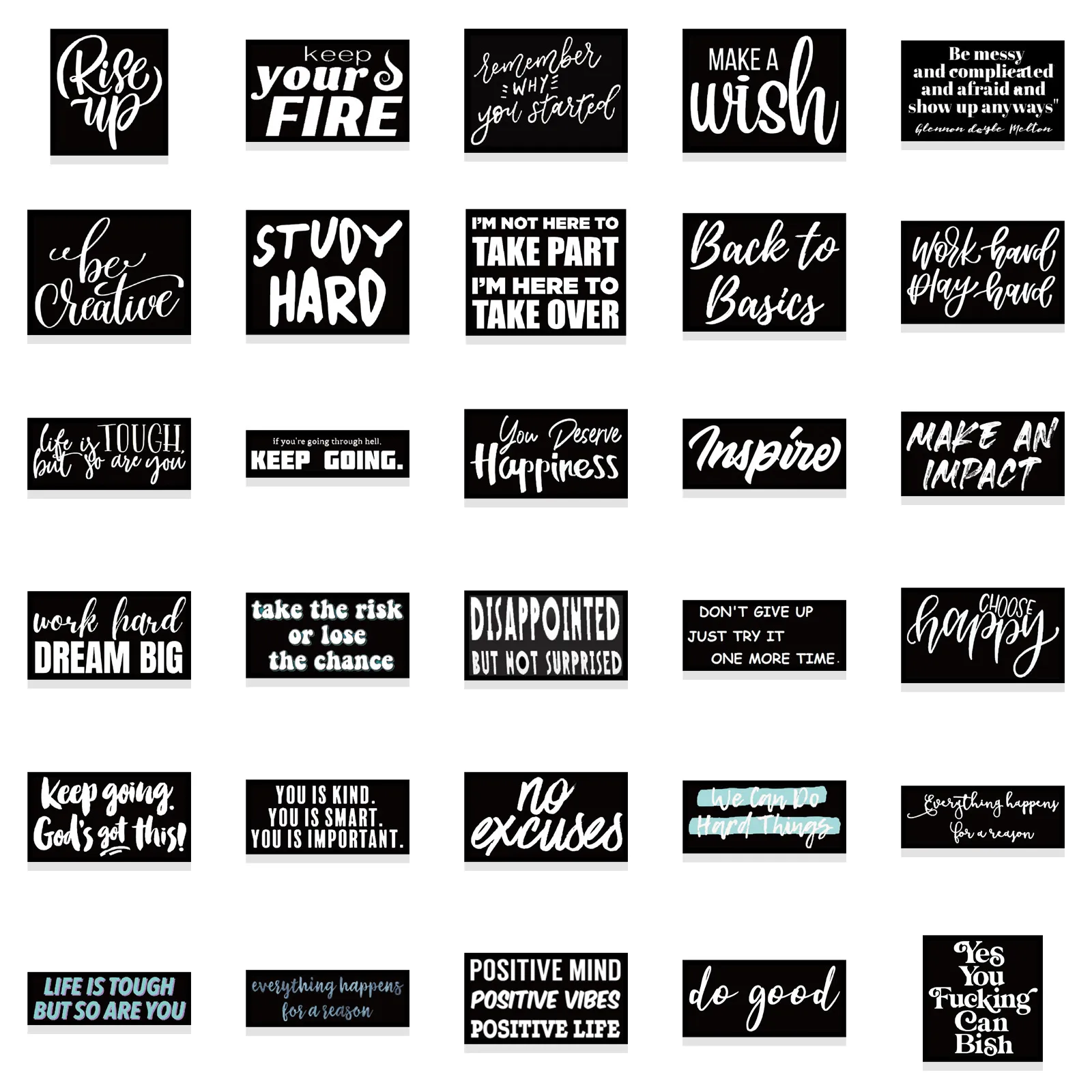 New Sexy Black Bottom Inspirational English Graffiti Sticker Wall Sticker Refrigerator Laptop Suitcase Guitar DIY Classic To7386806