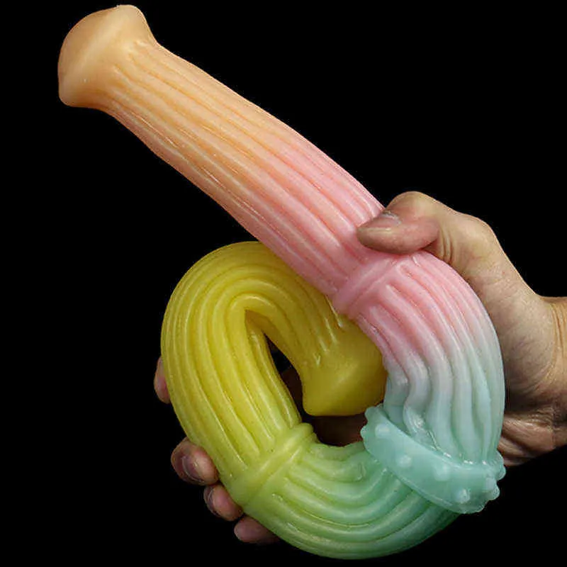 Nxy dildo's nieuwe vloeibare siliconen dubbele kop penis lange vrouwelijke anale plug massage huid valse volwassen masturbatie apparatuur 0316