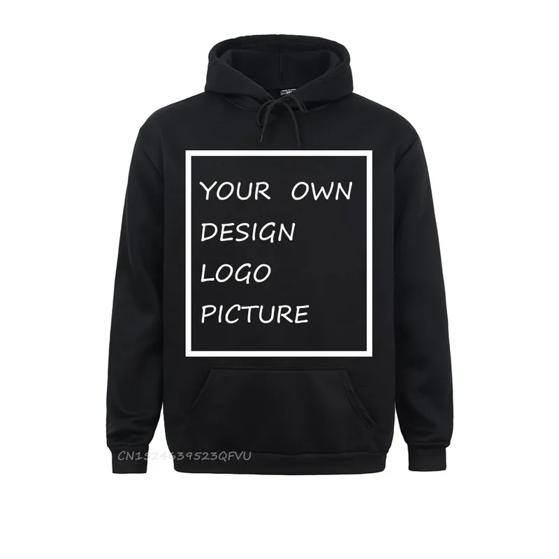 Diy IHR EIGENES DESIGN Hoodie Männer Frauen Langarm Pullover Camisa BILD TEXT DRUCK s 220722