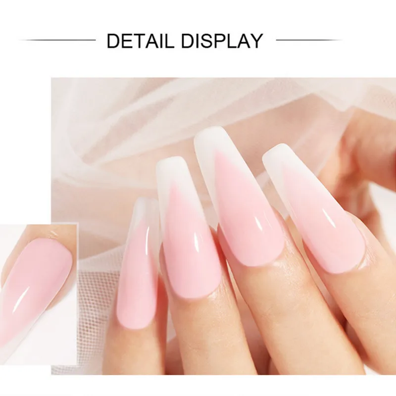 6W LED Lamp Full Manicure Quick Extension Gel Building Polygels Set For Nails Tool Kit 220812