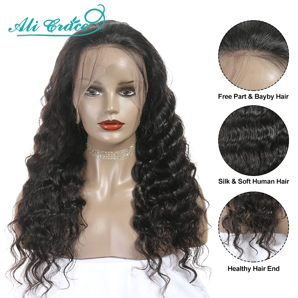 Costume Accessories Hair Wig Brazilian Loose Wave Lace Front Human Hair Wigs 360 Pre-plucked Lace Frontal Loose Wave Wig with Baby Hair