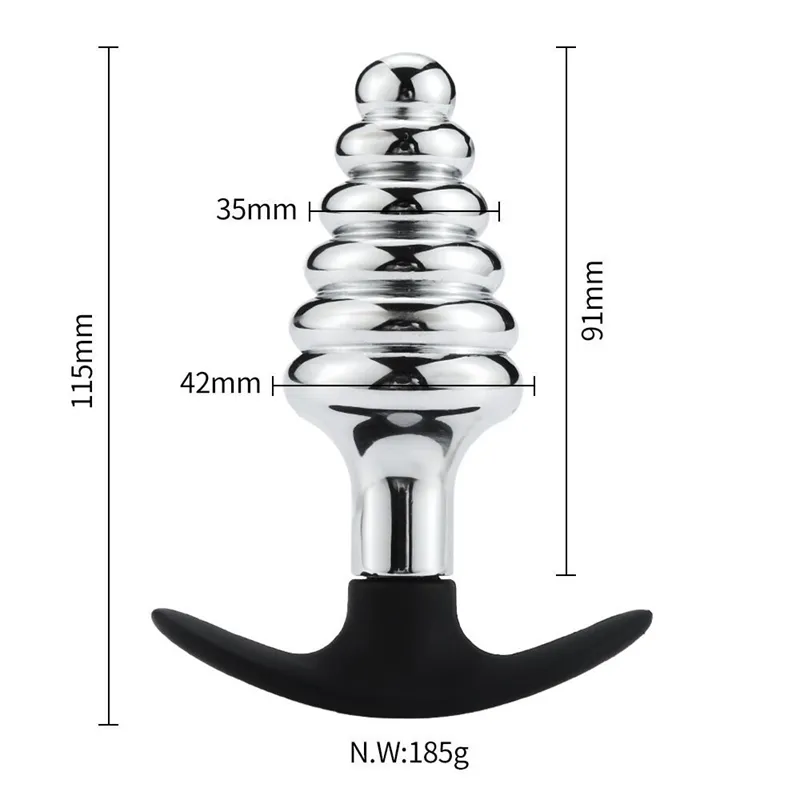 스테인리스 스틸 항문 플러그 BDSM 상품 남성 여성 게이 성인 게임 장난감 엉덩이 제품 섹시한 상점