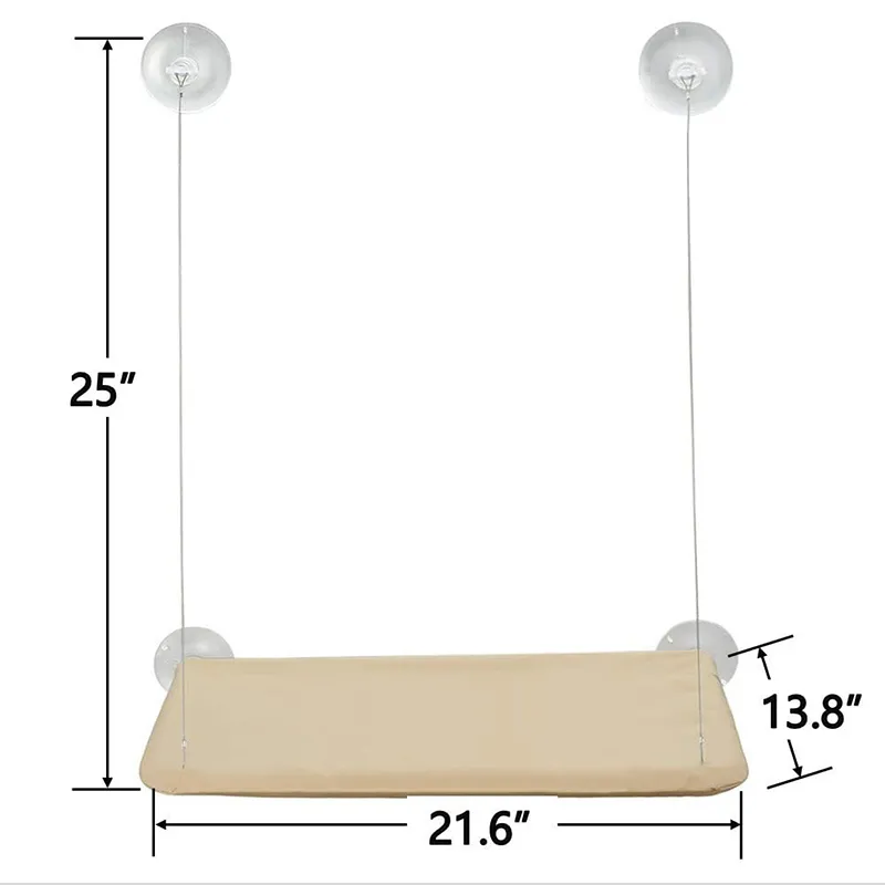 Koty okno okonia hamak łóżko łożysko 20 kg zamontowany hommock pet ssący wiszący parapet śpi torbę łóżek siedzenia 220323