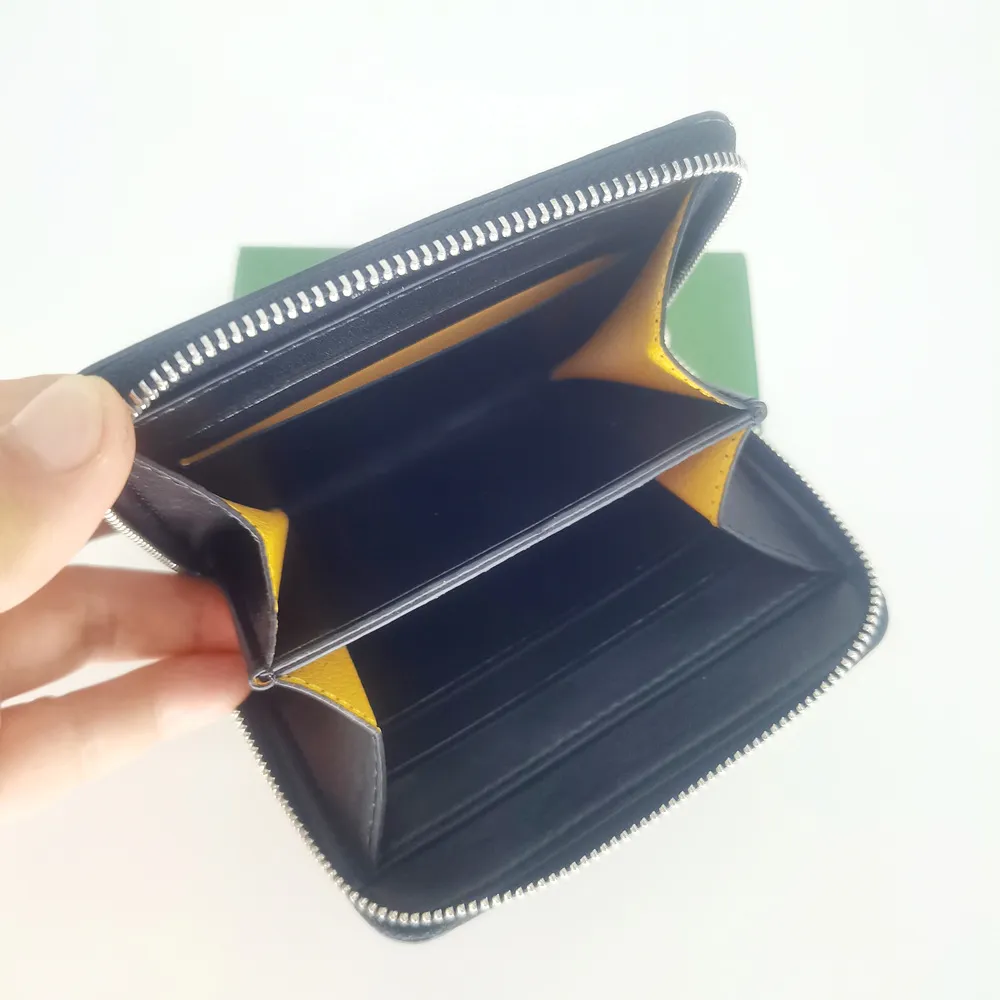 Klasik kadın tasarımcı cüzdan moda küçük mini kısa fermuarlı lüks cüzdanlar, kutu en kaliteli gerçek 173p ile kaplanmış tuvalden yapılmış