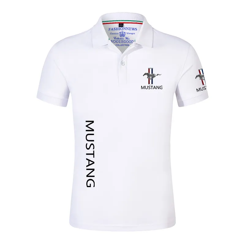 Summer Mustang Polo koszule Mężczyźni krótkie rękawy Marka Klasyczna męska bawełniana swobodna sport solidny kolor man topy t koszule 220615