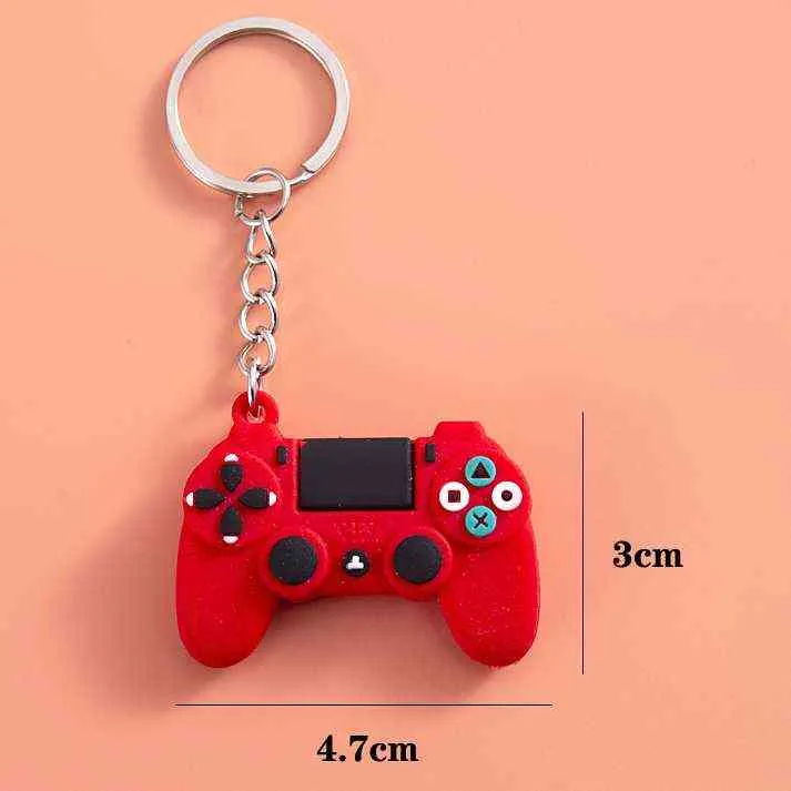 DIY Różne Keyring Lustro Samochodowe Akcesoria Gry Maszyna Brelok Brelok Keyring Cute Gamepad Joystick Key Chain Car Wiszące AA220318