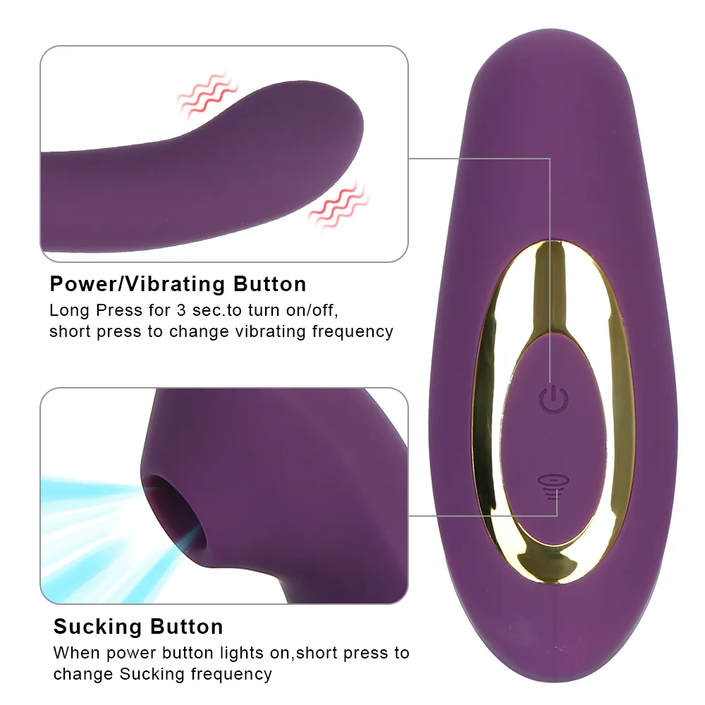 10 hız klitoris vajina masajı çift titreşim emme vibratör seksi oyuncaklar kadın 2'de 1 g spot stimülasyon