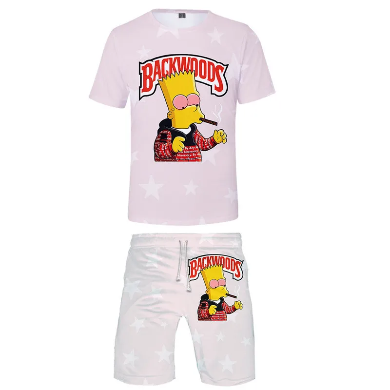 Funny Foods Backwoods Honey Berry Due pezzi Set Uomo 3D T-shirt Pantaloncini Tuta estiva Tops T-shirt moda Abbigliamento 220708