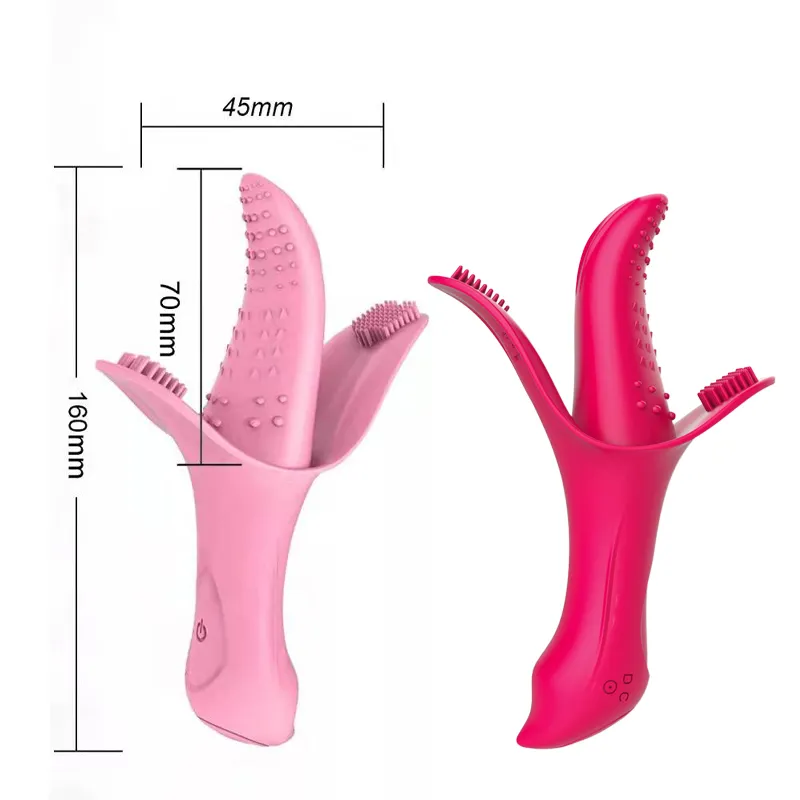 Tong Vibrator Clitoris Likken Clitoris Stimulator Vaginale Tepel Stimulator G-spot Masturbator Sexy Speelgoed Voor Vrouwen