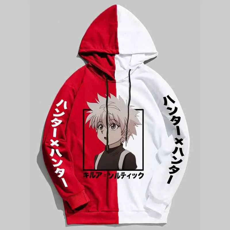 Hunter x Killua Zoldyck Mens Hoodies Autumn Winter Boys Girls Sweatshirts Fashion Eye Anime Cosplay Hoodie