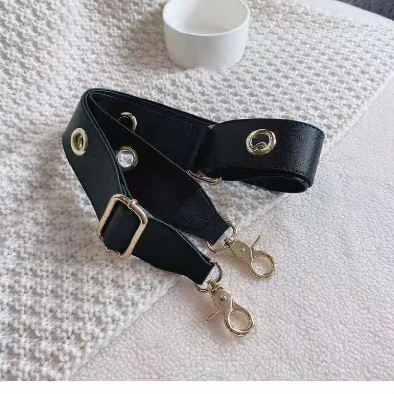 Wide 3.8cm Messenger Shoulder Strap Hand Strap All-match Bag Accessories Round Hole School Bag Replacement Belt 220610